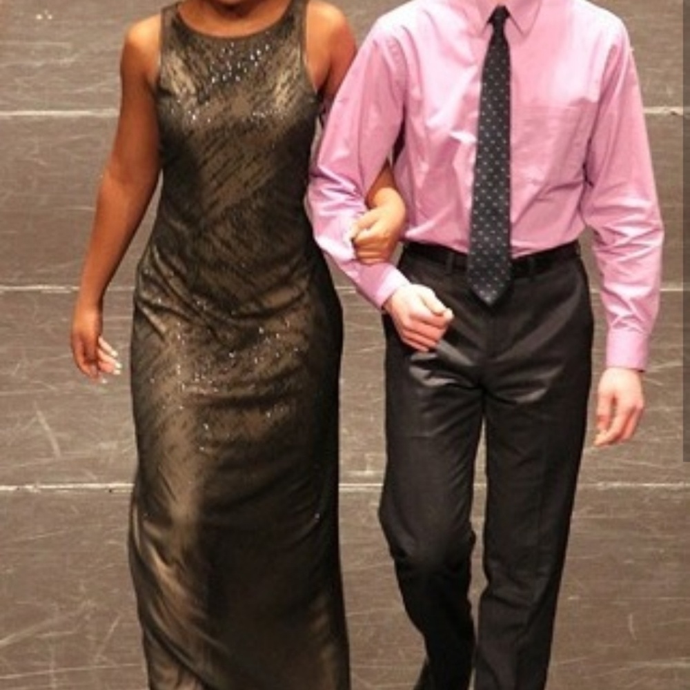Dark brown formal dress